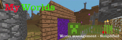 Плагин My Worlds (Мои миры) для версии 1.5.2 игры Майнкрафт