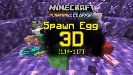 Текстуры на объемные яйца для Майнкрафт 1.18 / 1.17.1 (Spawn Egg 3D)